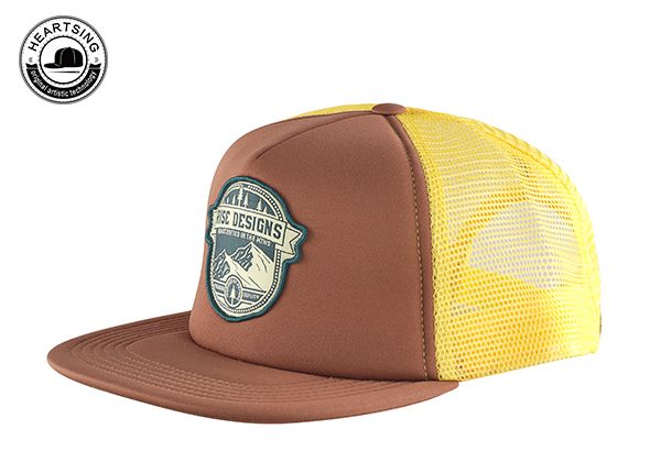 Slant of Foam Front Trucker Hat With Patch