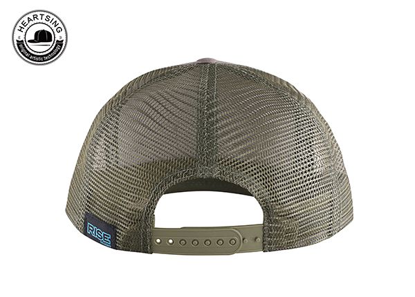 Back of Custom Olive Green Trucker Hat