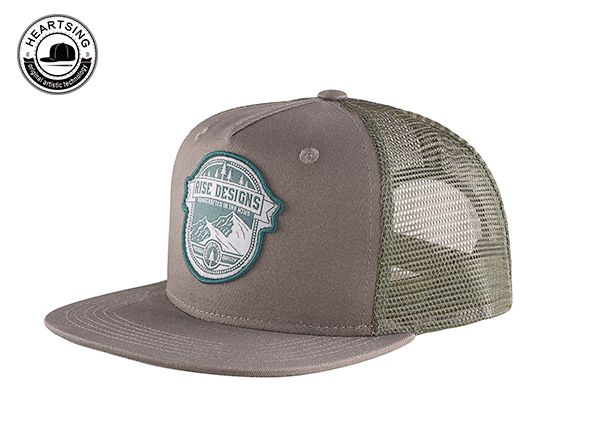 Slant of Custom Olive Green Trucker Hat