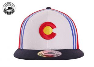 Custom 3D Snapbacks White Red Hat Stripe Multi Color Embroidery Snapbacks