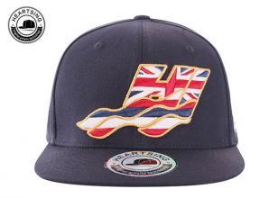 Navy Nice Snapback Cap With Hawaii State Flag Embroidery Patch logo