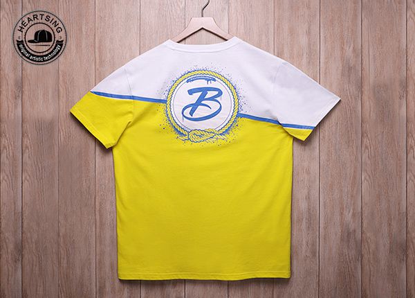 custom t shirts for men custom fashion white yellow cotton print t shirt-tsh001