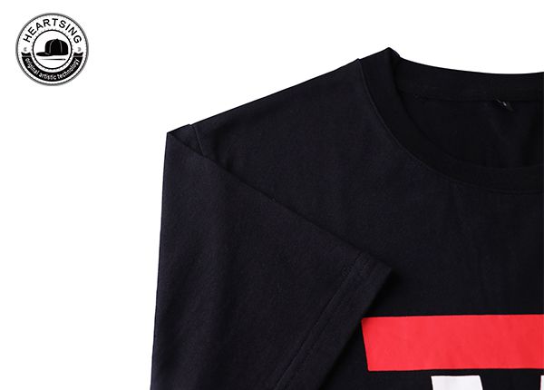 custom t shirts for men custom fashion black cotton print t shirt-tsh002