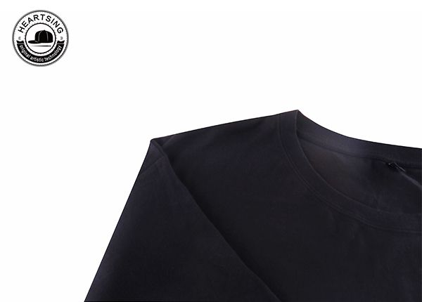 wholesale t shirts custom fashion black cotton print t shirt-tsh006