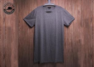 wholesale t shirts custom fashion gray cotton print t shirt-tsh008