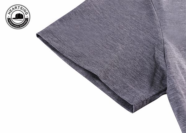 wholesale t shirts custom fashion gray cotton print t shirt-tsh008