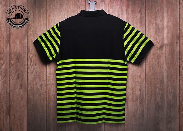 wholesale t shirts custom fashion green black cotton print t shirt-tsh009