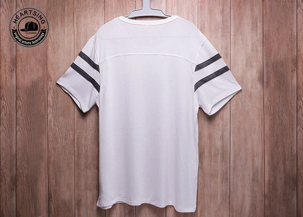 wholesale t shirts custom fashion white cotton print t shirt-tsh010