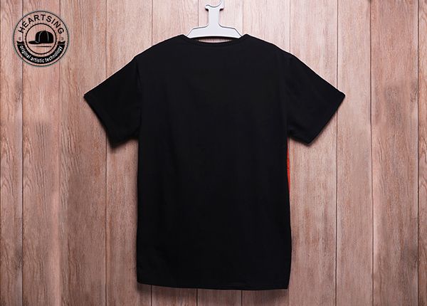 wholesale cheap t shirts custom fashion red black cotton print t shirt-tsh014