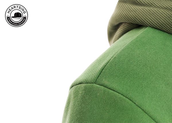 custom pullover hoodies custom fashion green print hoody-hd001
