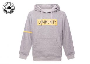 custom pullover hoodies custom fashion gray print hoody-hd002