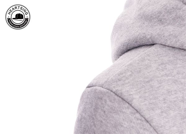 custom pullover hoodies custom fashion gray print hoody-hd002