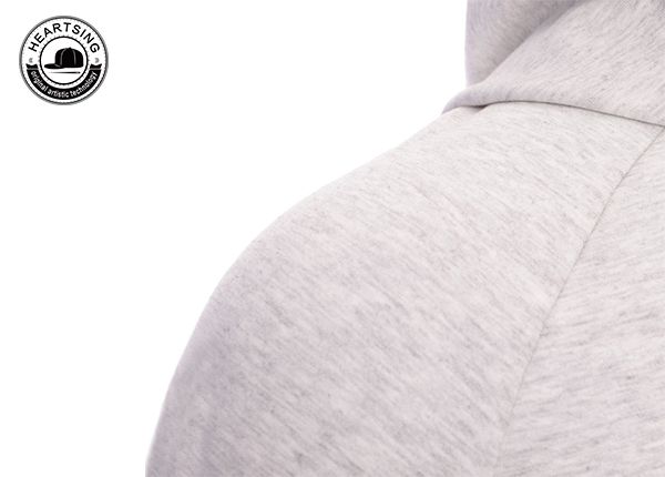 custom pullover hoodies custom fashion light gray print hoody-hd003