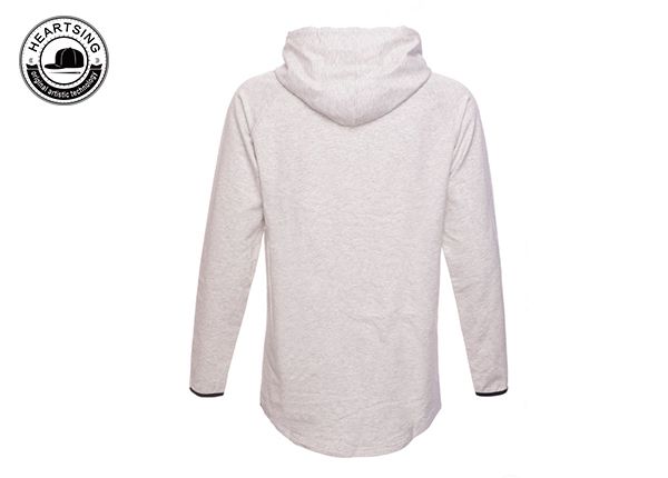 custom pullover hoodies custom fashion light gray print hoody-hd003