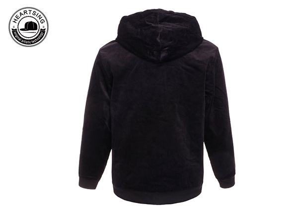 custom pullover hoodies custom fashion black print hoody-hd005