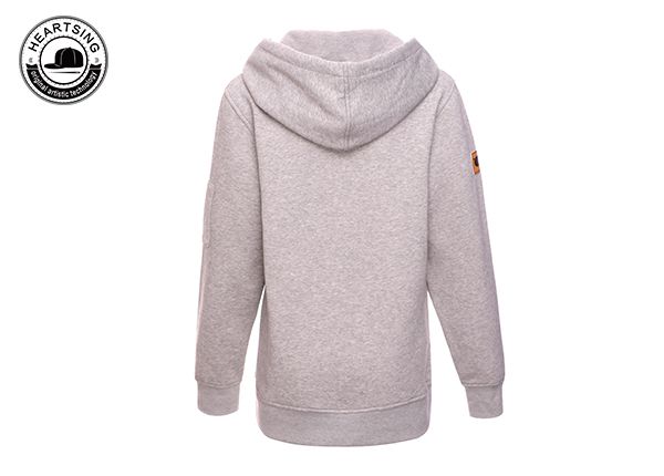 wholesale cheap hoodies custom fashion gray print women hoody-hd010