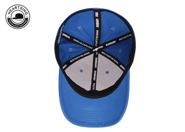 Inside of Custom Fitted Blue Baseball Hat
