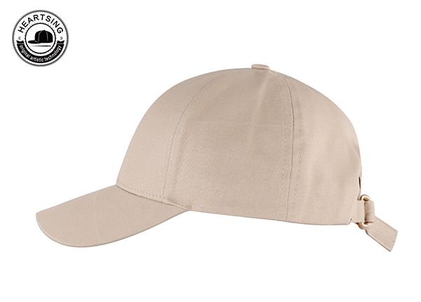 Side of Blank Plain Khaki Baseball Dad Hat