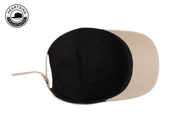 Inside of Blank Plain Khaki Baseball Dad Hat