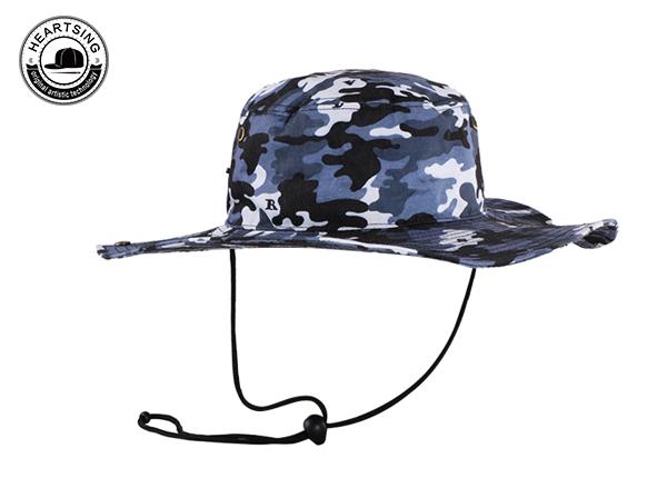 Custom Military Bucket Hat With Chin Strap Cotton Army Cap