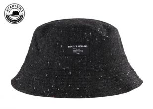 Cool Mens Bucket Hat Custom Black Popular Trendy Cotton Bucket Hat