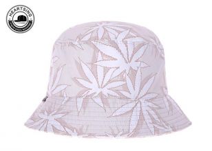 White Fishing Hat Custom Cotton Printed Bucket Hat