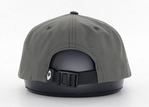 Back of Smoke Grey Rope Snapback Hat