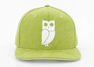 Olive Green Snapback Cap Custom Embroidery Suede Green Snapbacks