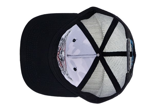 Inside of Applique Hunting Camo Snapback Trucker Cap