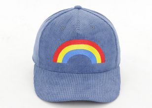 5 Panel Blue Corduroy Hat Custom Corduroy Baseball Caps For Wholesale