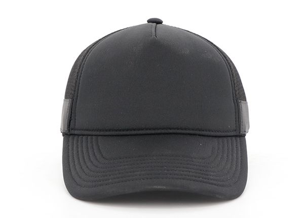 Custom Black Blank Snapback Hats, Custom Black Trucker Hat - HX Caps Factory
