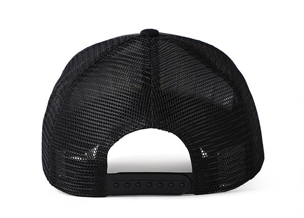 Back of Black Mesh Digital Screen Printed Baseball Cap