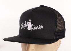 Black Cotton Screen Printed Trucker Hats Custom Printed Mesh Caps