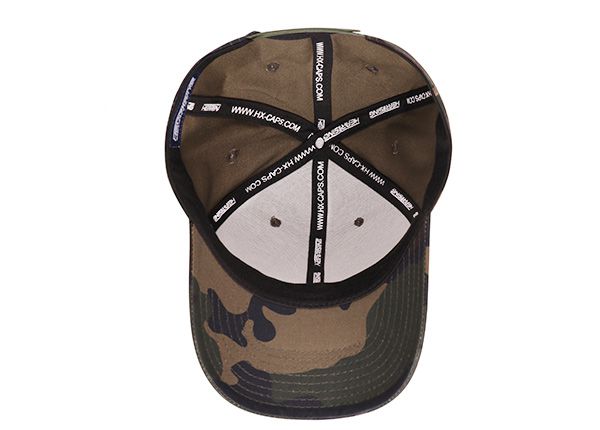 Inside of Custom 6 Panels Military Style Baseball Cap