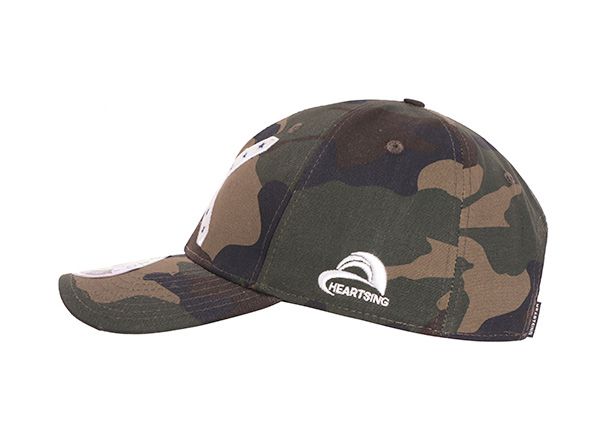 Side of Custom 6 Panels Military Style Baseball Cap