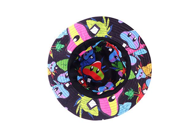 Inside of 100% Cotton Plain Cartoon Bucket Hat