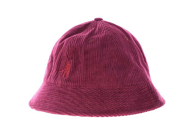 Slant of Wine Red Fisherman Embroidered Hats With Top Button