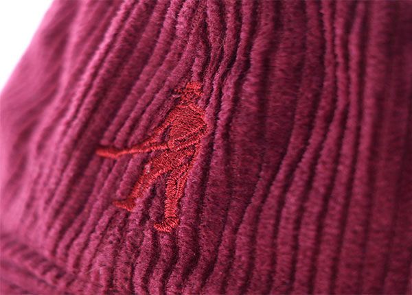 Logo of Wine Red Fisherman Embroidered Hats With Top Button