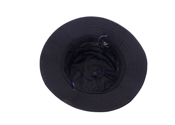 Inside of Polyester Waterproof Plain Boonie Bucket Cap