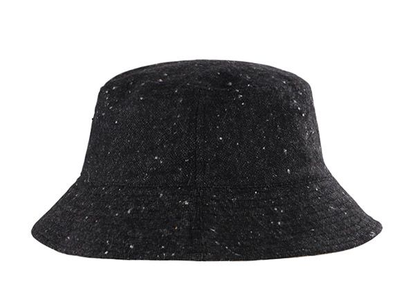 Back of Black Cool Mens Bucket Hat