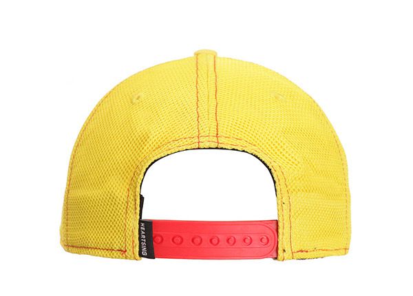 Back of Custom Yellow American Wyoming Baseball Cap