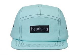 Cool 5 Panel Hats Custom Fashion Teal 5 Panel Camp Cap For Men