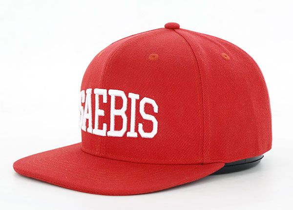 Slant of Custom All Red Snapback