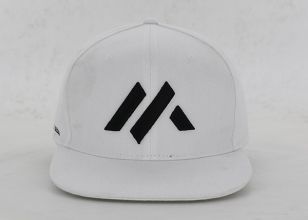 All White Snapback Hat Custom Embroidered Snapbacks Cap