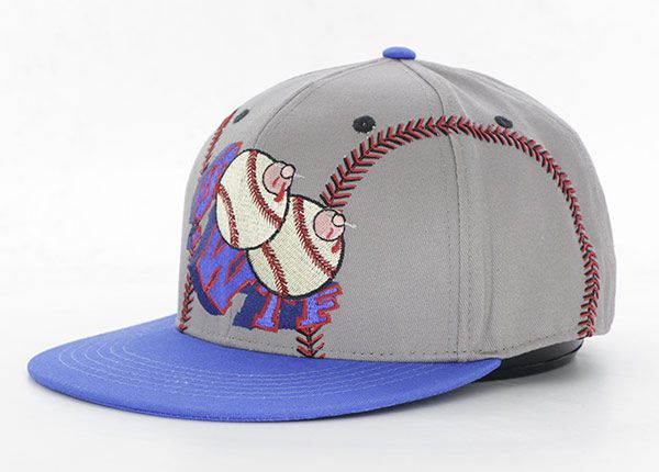 Slant of Grey Unsual Fitted Snapback Cap
