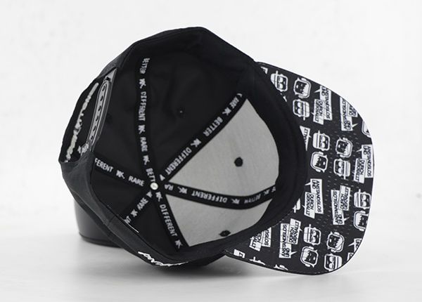 Inside of Black Big Size Snapbacks