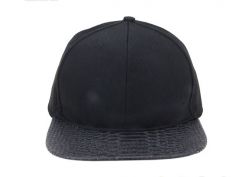 Blank 6 Panel Snapbacks Custom Flat Brim Cap