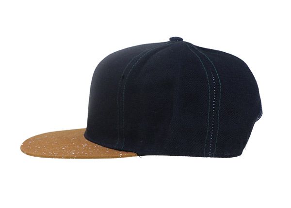 Side of Adjustable Fitted Blank Flat Bill Snapback