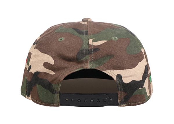 Back of Camo Digital Flat Bill Snapback