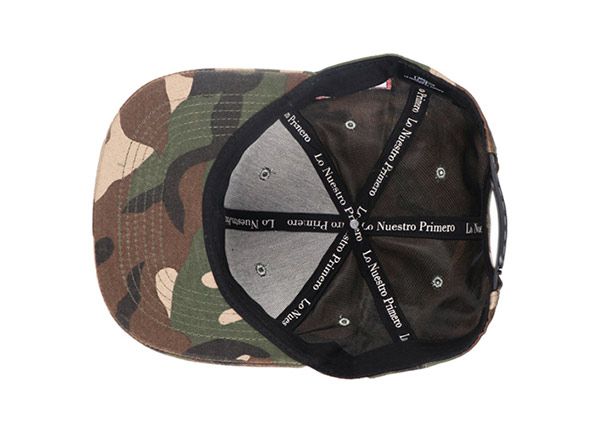 Inside of Camo Digital Flat Bill Snapback